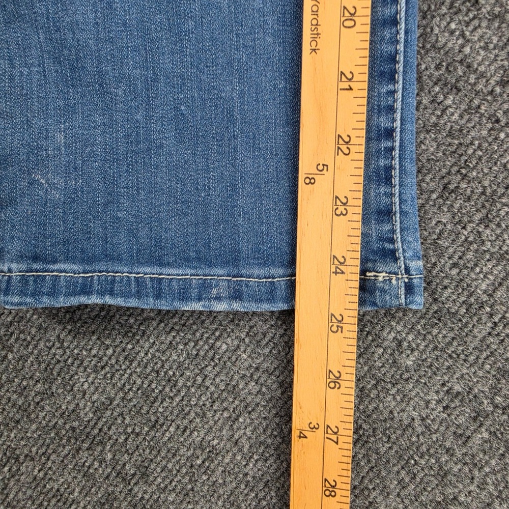 Democracy Cropped Straight Leg Jeans Women's 14 Ab Solution B1784AQOQ Stretch - Picture 7 of 8